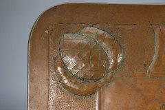 Margaret Gilmour, attributed. Scottish Arts & Crafts Brass Coal Box with Thistle Detail - Thumbnail 12