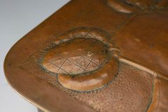 Margaret Gilmour, attributed. Scottish Arts & Crafts Brass Coal Box with Thistle Detail - Thumbnail 13