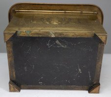 Margaret Gilmour, attributed. Scottish Arts & Crafts Brass Coal Box with Thistle Detail - Thumbnail 19