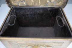Margaret Gilmour, attributed. Scottish Arts & Crafts Brass Coal Box with Thistle Detail - Thumbnail 20