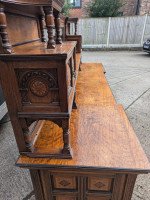 Bruce Talbert for Gillows. Aesthetic Movement Exhibition Quality Oak Sideboard. - Thumbnail 7
