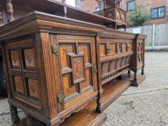 Bruce Talbert for Gillows. Aesthetic Movement Exhibition Quality Oak Sideboard. - Thumbnail 8