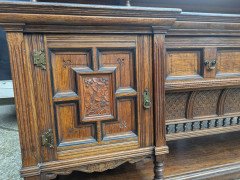 Bruce Talbert for Gillows. Aesthetic Movement Exhibition Quality Oak Sideboard. - Thumbnail 11