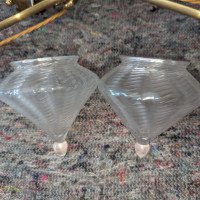 W. A. S. Benson. Rare pair of brass wall lights with the original Powell flint shades - Thumbnail 13
