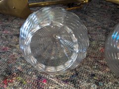 W. A. S. Benson. Rare pair of brass wall lights with the original Powell flint shades - Thumbnail 15