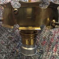 W. A. S. Benson. Rare pair of brass wall lights with the original Powell flint shades - Thumbnail 23