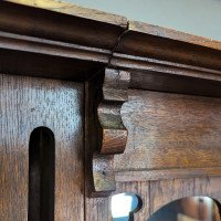 Liberty and Co attributed. Arts and Crafts Glazed Oak Bookcase. - Thumbnail 6