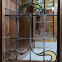 Liberty and Co attributed. Arts and Crafts Glazed Oak Bookcase. - Thumbnail 14