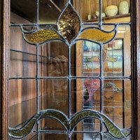 Liberty and Co attributed. Arts and Crafts Glazed Oak Bookcase. - Thumbnail 13