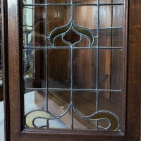 Liberty & Co. attributed. Arts & Crafts Glazed Oak Bookcase. - Thumbnail 17