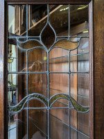 Liberty and Co attributed. Arts and Crafts Glazed Oak Bookcase. - Thumbnail 16