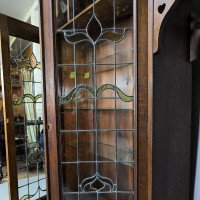 Liberty and Co attributed. Arts and Crafts Glazed Oak Bookcase. - Thumbnail 12