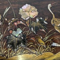 Aesthetic Movement Japanese Tea Trolley with River Scene Decoration - Thumbnail 20