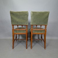 Charles Bevan Attributed, for Marsh, Jones and Cribb, Gothic Revival Oak Chairs - Thumbnail 7