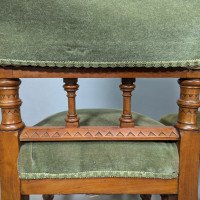 Charles Bevan Attributed, for Marsh, Jones and Cribb, Gothic Revival Oak Chairs - Thumbnail 10