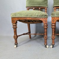 Charles Bevan Attributed, for Marsh, Jones and Cribb, Gothic Revival Oak Chairs - Thumbnail 9