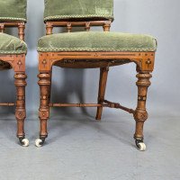 Charles Bevan Attributed, for Marsh, Jones and Cribb, Gothic Revival Oak Chairs - Thumbnail 11