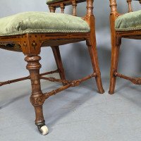 Charles Bevan Attributed, for Marsh, Jones and Cribb, Gothic Revival Oak Chairs - Thumbnail 13