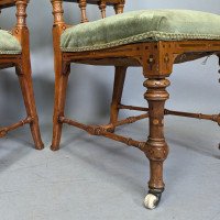 Charles Bevan Attributed, for Marsh, Jones and Cribb, Gothic Revival Oak Chairs - Thumbnail 16
