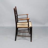 Philip Webb, attributed. Morris & Co., Rare Pair of Large Sussex Armchairs, Fully Restored - Thumbnail 10