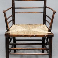 Philip Webb Attributed, Morris & Co., Rare Pair of Large Sussex Armchairs, Fully Restored - Thumbnail 14