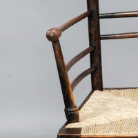 Philip Webb Attributed, Morris & Co., Rare Pair of Large Sussex Armchairs, Fully Restored - Thumbnail 15