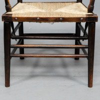 Philip Webb Attributed, Morris & Co., Rare Pair of Large Sussex Armchairs, Fully Restored - Thumbnail 17