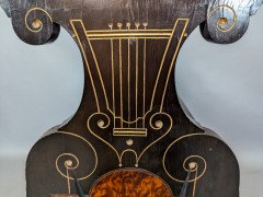 An Aesthetic Movement Amboyna & Ebonized Music Cabinet with Incised & Gilt Decoration - Thumbnail 8