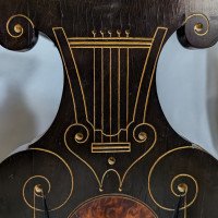 An Aesthetic Movement Amboyna & Ebonized Music Cabinet with Incised & Gilt Decoration - Thumbnail 14