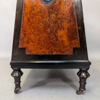 An Aesthetic Movement Amboyna & Ebonized Music Cabinet with Incised & Gilt Decoration - Thumbnail 17