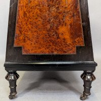 An Aesthetic Movement Amboyna & Ebonized Music Cabinet with Incised & Gilt Decoration - Thumbnail 20