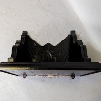 Aesthetic Movement Ebonized Wall Shelf with Hand Carved Floral Decoration - Thumbnail 11