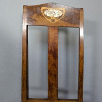 Liberty & Co., Arts & Crafts Side Chair with Mother of Pearl Inlay Within a Heart - Thumbnail 6