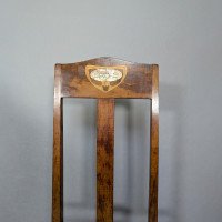 Liberty & Co., Arts & Crafts Side Chair with Mother of Pearl Inlay Within a Heart - Thumbnail 7