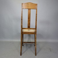 Liberty & Co., Arts & Crafts Side Chair with Mother of Pearl Inlay Within a Heart - Thumbnail 5