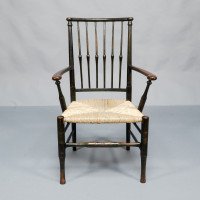 Liberty & Co. Attributed, Egyptian-Style Thebes Fully Restored & Professionally Re-Rushed - Thumbnail 9