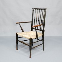 Liberty & Co., attributed. Egyptian-Style Thebes Fully Restored & Professionally Re-Rushed - Thumbnail 3