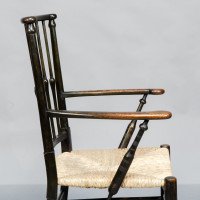 Liberty & Co. Attributed, Egyptian-Style Thebes Fully Restored & Professionally Re-Rushed - Thumbnail 12
