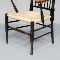 Liberty & Co. Attributed, Egyptian-Style Thebes Fully Restored & Professionally Re-Rushed - Thumbnail 13