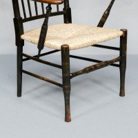 Liberty & Co. Attributed, Egyptian-Style Thebes Fully Restored & Professionally Re-Rushed - Thumbnail 15