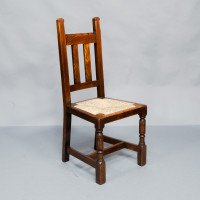 Liberty & Co., A Set of Six Arts & Crafts Oak Arrowhead Rush Seat Dining Chairs - Thumbnail 30