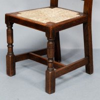 Liberty & Co., A Set of Six Arts & Crafts Oak Arrowhead Rush Seat Dining Chairs - Thumbnail 38