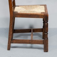 Liberty & Co., A Set of Six Arts & Crafts Oak Arrowhead Rush Seat Dining Chairs - Thumbnail 40