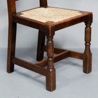 Liberty & Co., A Set of Six Arts & Crafts Oak Arrowhead Rush Seat Dining Chairs - Thumbnail 36