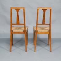 Wylie & Lochhead. Pair of Arts & Crafts Oak Side Chairs - Thumbnail 3