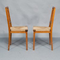 Wylie & Lochhead. Pair of Arts & Crafts Oak Side Chairs - Thumbnail 4