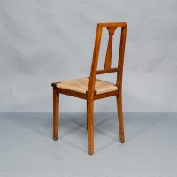 Wylie & Lochhead. Pair of Arts & Crafts Oak Side Chairs - Thumbnail 8