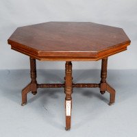 Bruce Talbert, In the style of Aesthetic Movement Walnut & Gilt Octagonal Centre Table - Thumbnail 2