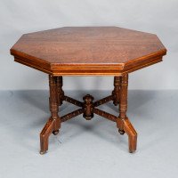 Bruce Talbert, In the style of Aesthetic Movement Walnut & Gilt Octagonal Centre Table - Thumbnail 3