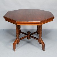 Bruce Talbert, In the style of Aesthetic Movement Walnut & Gilt Octagonal Centre Table - Thumbnail 5